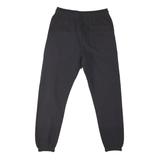 Back view of sweatpants which are plain black.